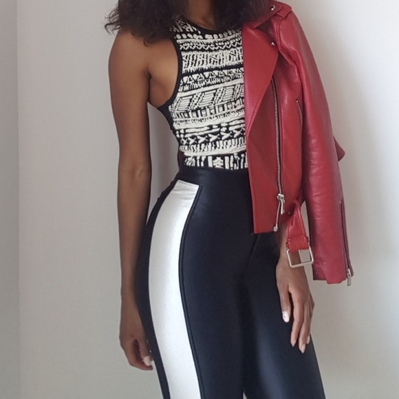 American Apparel Black & White Disco Pants - Picture 5 of 9